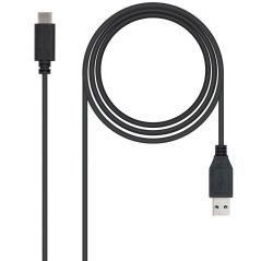 Cable nanocable conversor usb 3.1 gen2 a usb tipo c macho - macho negro 1m - Imagen 7
