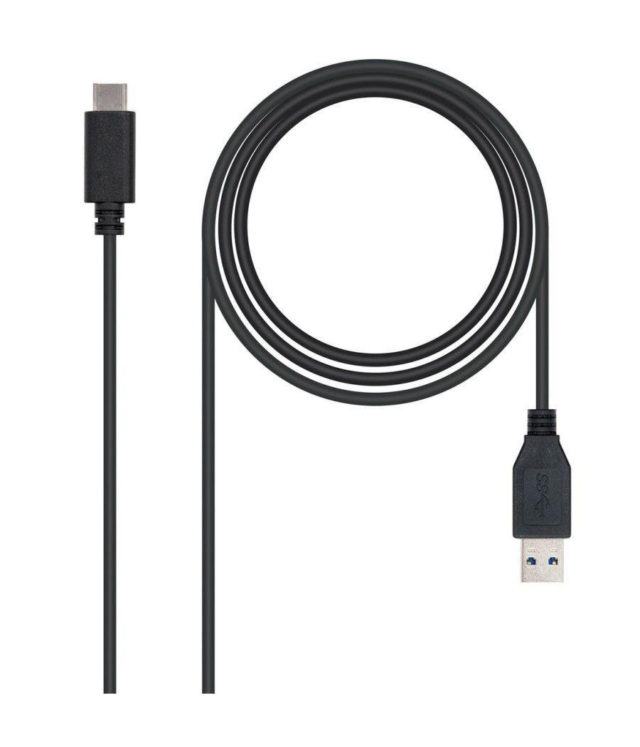 Cable nanocable conversor usb 3.1 gen2 a usb tipo c macho - macho negro 1m - Imagen 7