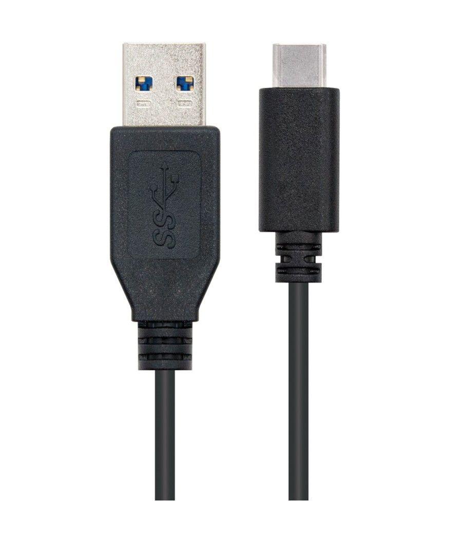 Cable nanocable conversor usb 3.1 gen2 a usb tipo c macho - macho negro 1m - Imagen 8