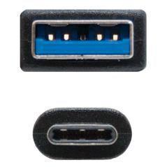 Cable nanocable conversor usb 3.1 gen2 a usb tipo c macho - macho negro 1m - Imagen 9