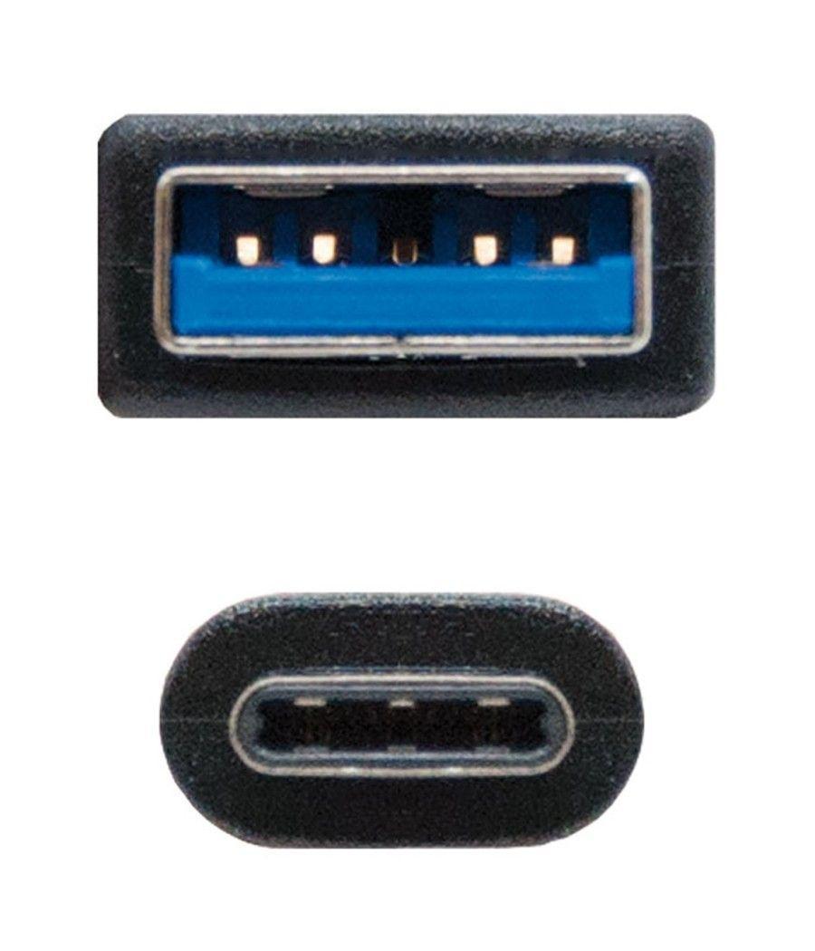 Cable nanocable conversor usb 3.1 gen2 a usb tipo c macho - macho negro 1m - Imagen 9