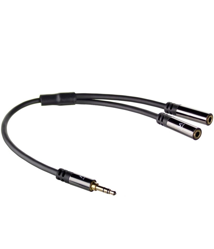 Cable divisor de audio ewent jack 3.5mm macho a jack 3.5mm hembra x2 negro 0.15m - Imagen 4