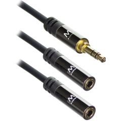 Cable divisor de audio ewent jack 3.5mm macho a jack 3.5mm hembra x2 negro 0.15m - Imagen 5