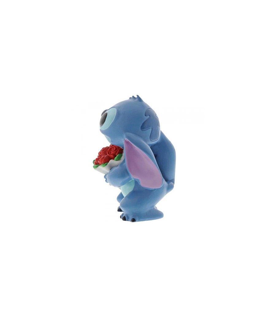 Figura enesco disney lilo & stitch stitch con ramo de rosas - Imagen 3