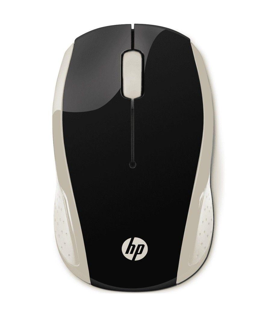 Mouse raton hp wireless inalambrico 200 negro - oro - Imagen 5