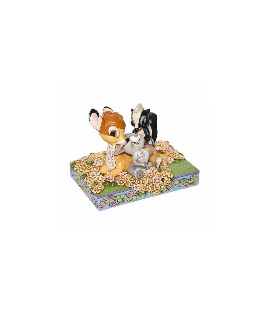 Figura enesco disney bambi y amigos entre flores - Imagen 3