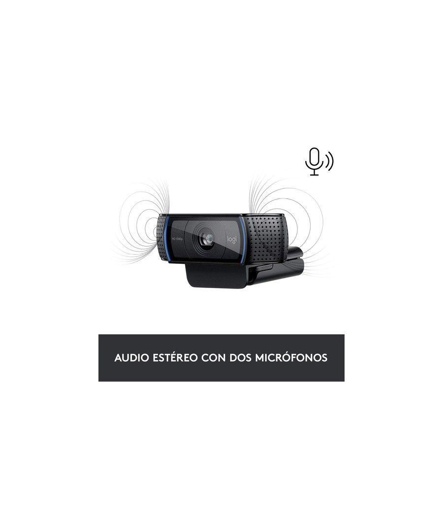 Logitech C920 PRO HD WEBCAM cámara web 3 MP 1920 x 1080 Pixeles USB 2.0 Negro - Imagen 3
