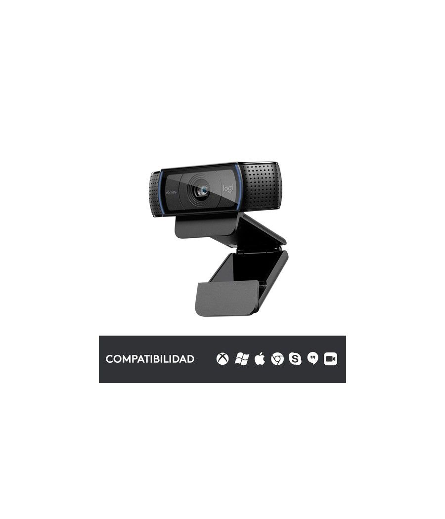 Logitech C920 PRO HD WEBCAM cámara web 3 MP 1920 x 1080 Pixeles USB 2.0 Negro - Imagen 4