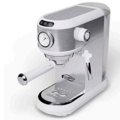 Cafetera expreso san ignacio acero inoxidable 20bar - vaporizador de leche - bomba italiana - calienta tazas superior - - Imagen