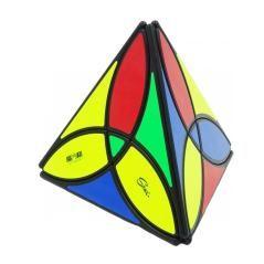 Cubo de rubik qiyi clover pyraminx negro - Imagen 2