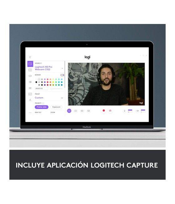 Logitech C920 PRO HD WEBCAM cámara web 3 MP 1920 x 1080 Pixeles USB 2.0 Negro - Imagen 7