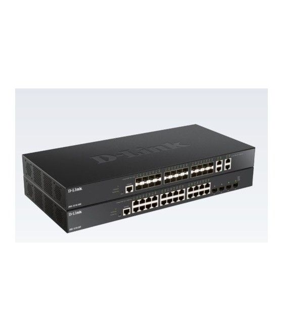 D-Link DXS-1210-28S switch Gestionado 10G Ethernet (100/1000/10000) 1U Negro - Imagen 1