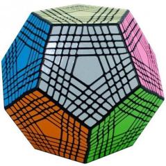 Cubo de rubik shengshou petaminx dodecaedro 9x9 negro - Imagen 3