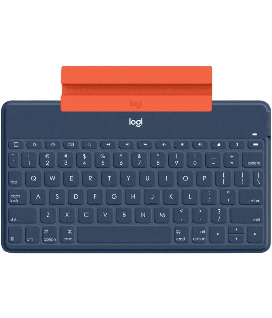 Teclado logitech keys to go wireless inalambrico para iphone ipad y apple tv azul - Imagen 5