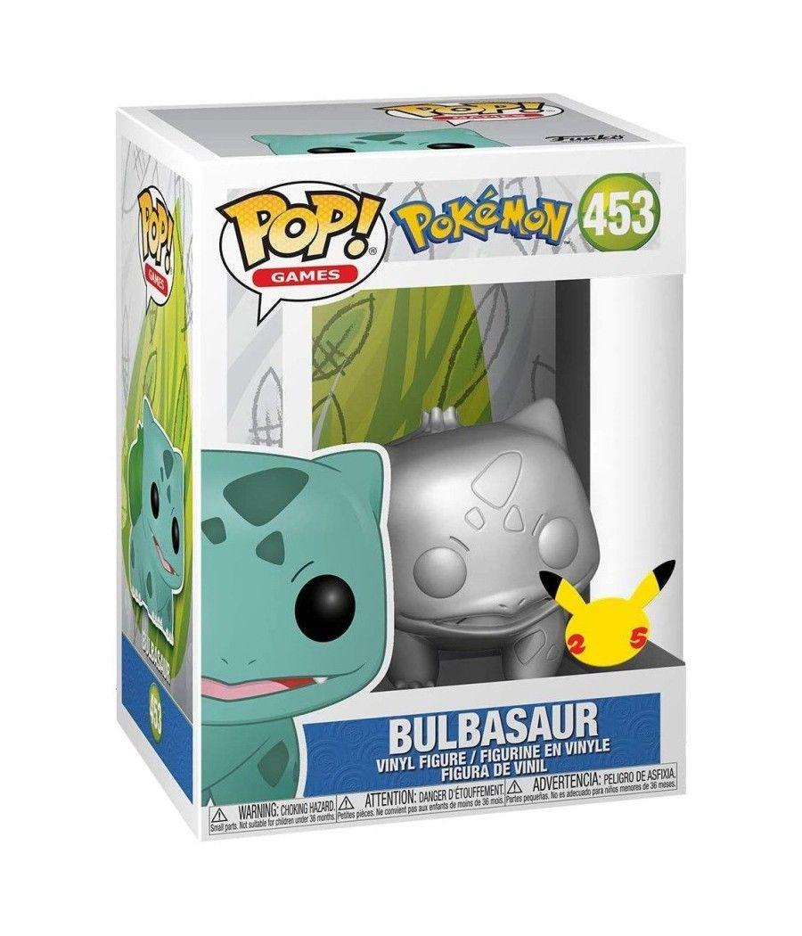 Funko pop jumbo pokemon s6 bulbasaur plateado efecto metalico 10pulgadas edicion especial exclusivo 59874 - Imagen 3