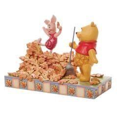 Figura enesco disney winnie the pooh pooh & piglet recogiendo hojas de otoño - Imagen 3