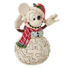 Figura enesco disney muñeco de nieve mickey navideño - Imagen 3