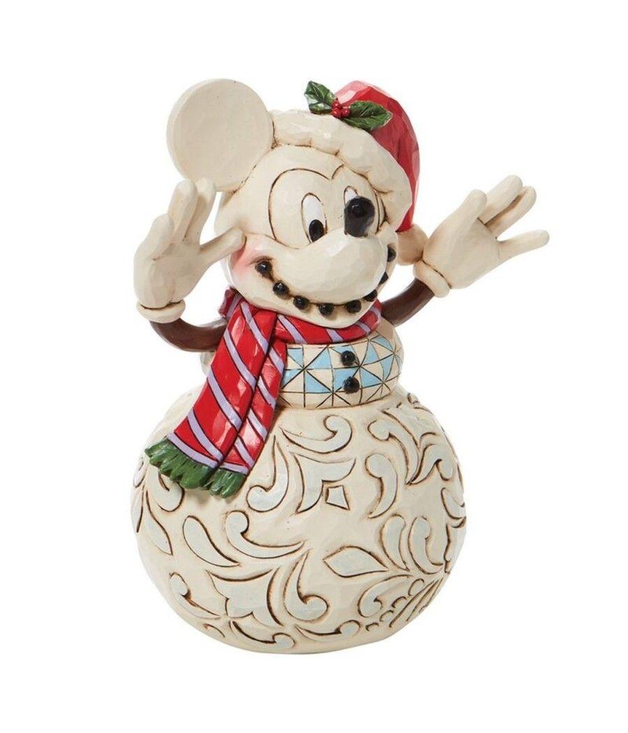 Figura enesco disney muñeco de nieve mickey navideño - Imagen 3