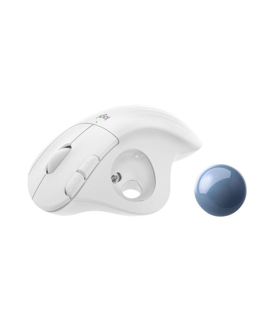 Mouse raton logitech ergo m575 bluetooth & wireless blanco - Imagen 7