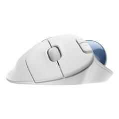 Mouse raton logitech ergo m575 bluetooth & wireless blanco - Imagen 8