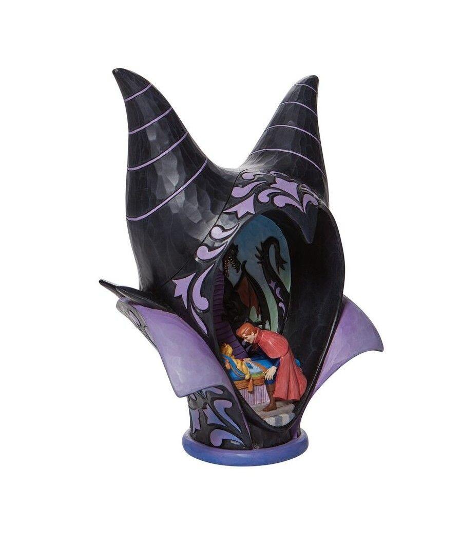 Figura enesco disney diorama la bella durmiente malefica style - Imagen 3