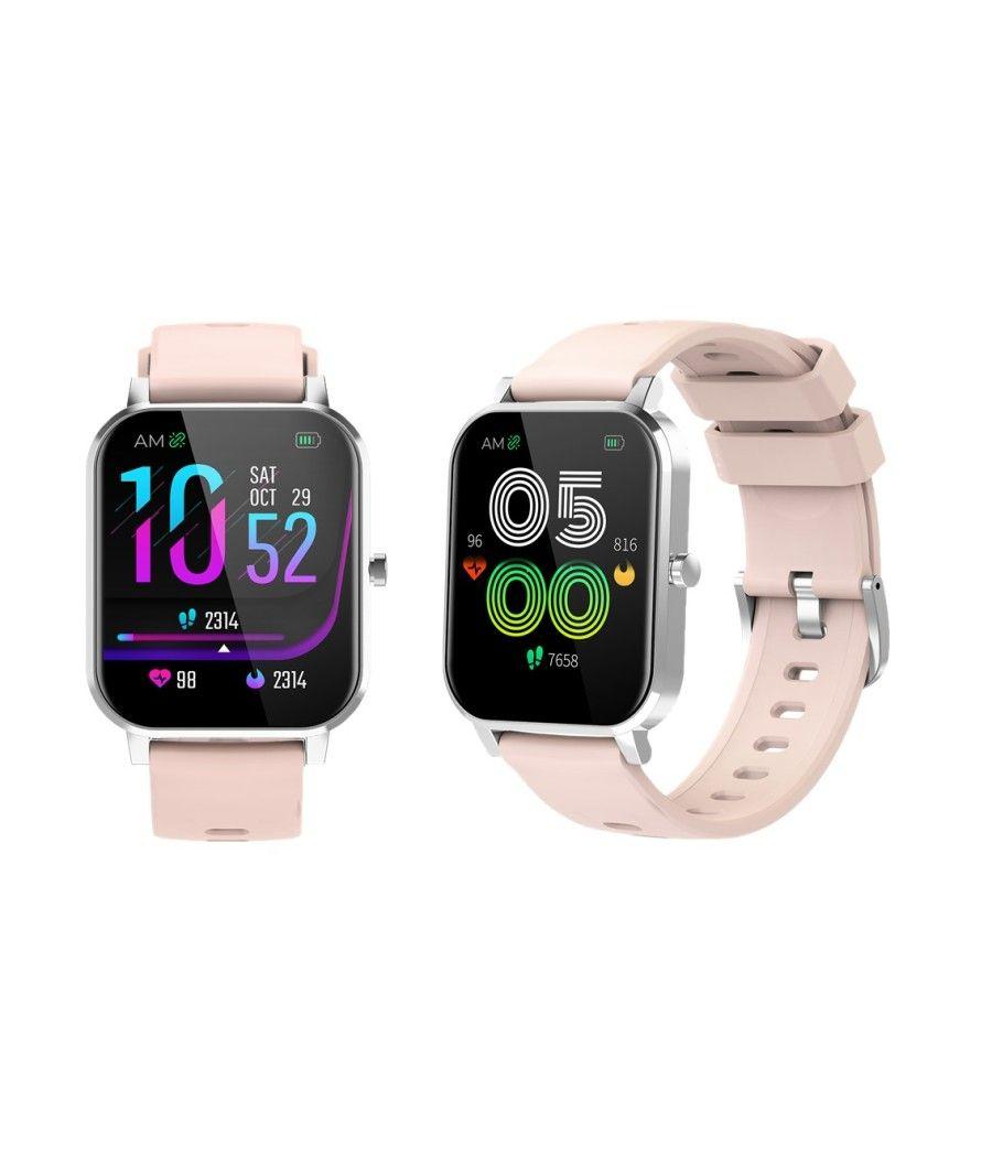 Pulsera reloj deportiva denver sw - 181 - smartwatch - ip67 - 1.7pulgadas - bluetooth - rosa - Imagen 3