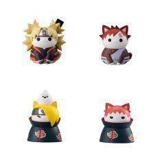 Set 8 figuras megahouse naruto shippuden nyaruto! battle vs akatsuki surtido - Imagen 3