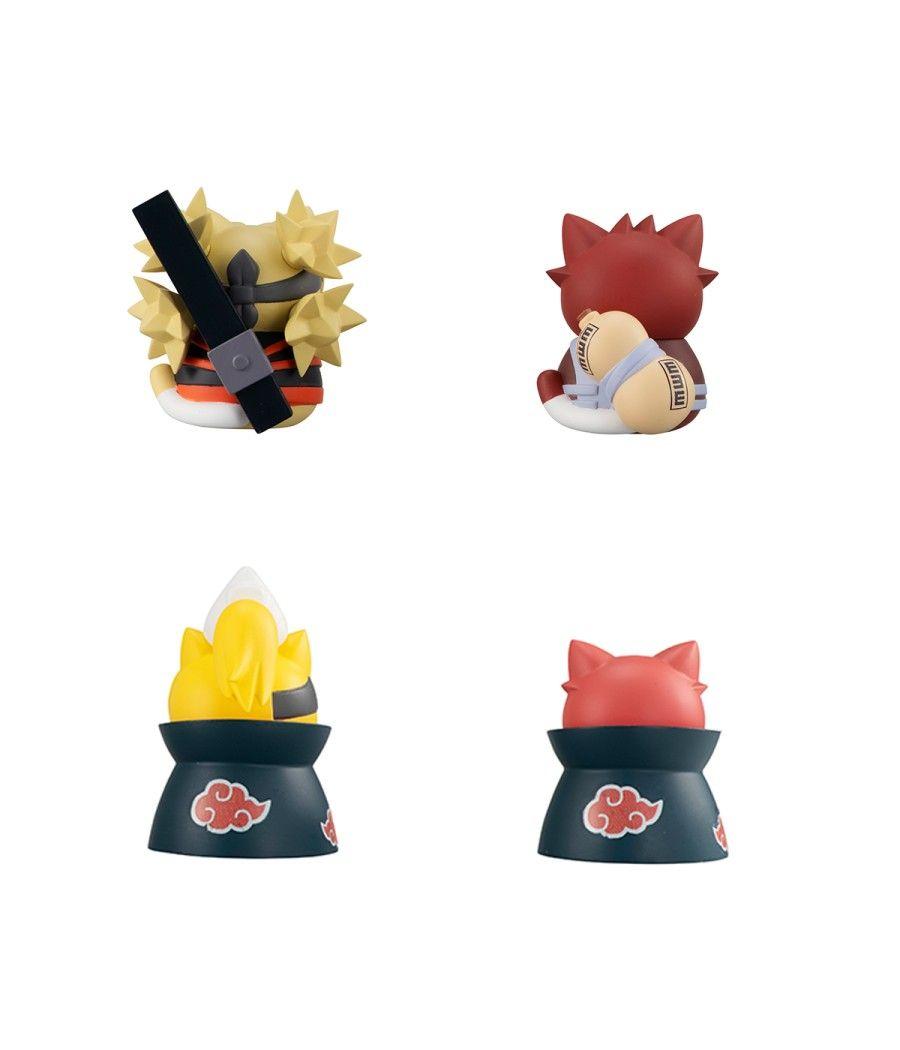 Set 8 figuras megahouse naruto shippuden nyaruto! battle vs akatsuki surtido - Imagen 4