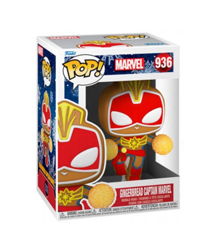 Funko pop marvel navidad galleta jengibre capitana marvel 50661 - Imagen 3