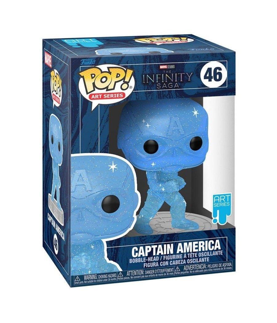 Funko pop marvel infinity saga capitan america gema del espacio 57614 - Imagen 3