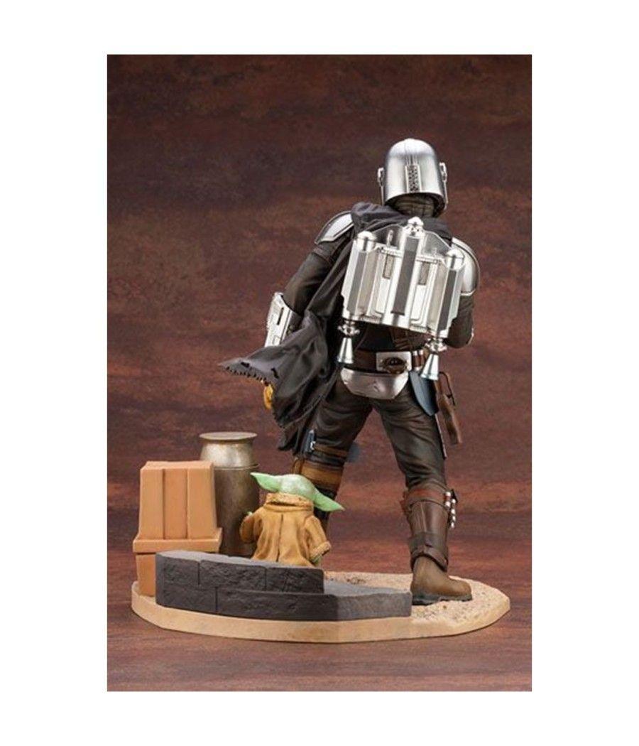 Figura kotobukiya star wars the mandalorian mandaloriano & the child grogu estatua artfx 1 - 7 - Imagen 2