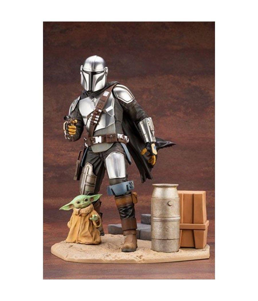 Figura kotobukiya star wars the mandalorian mandaloriano & the child grogu estatua artfx 1 - 7 - Imagen 3