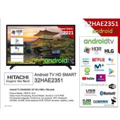 Tv hitachi 32pulgadas led hd - 32hae2351 - android smart tv - hdr10 - 3 hdmi - 2 usb - tdt2 - satelite - Imagen 4