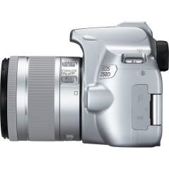 Camara digital canon reflex eos 250d+ef - s 18 - 55mm f - 4 - 5.6 is stm - 24.1mp - digic 8 - 4k - wifi - bluetooth - plata - Im