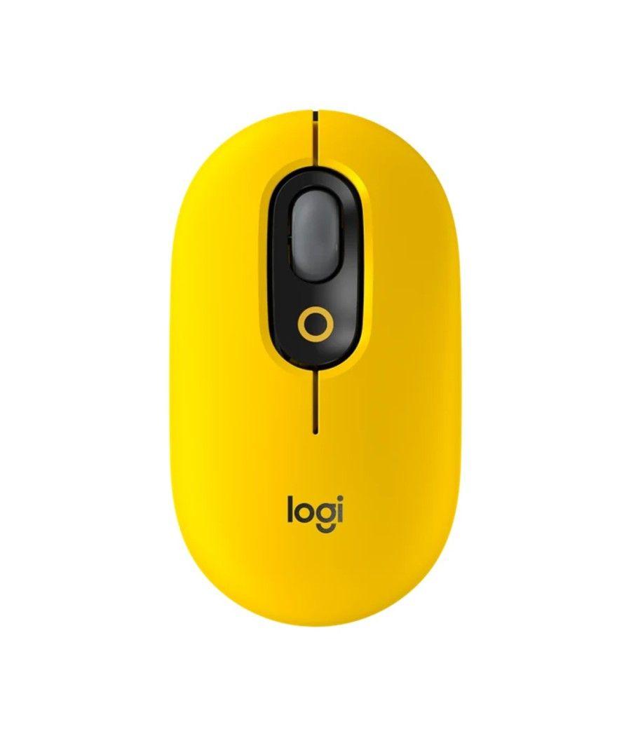 Mouse raton logitech pop mouse blast yellow wireless inalambrico - Imagen 8