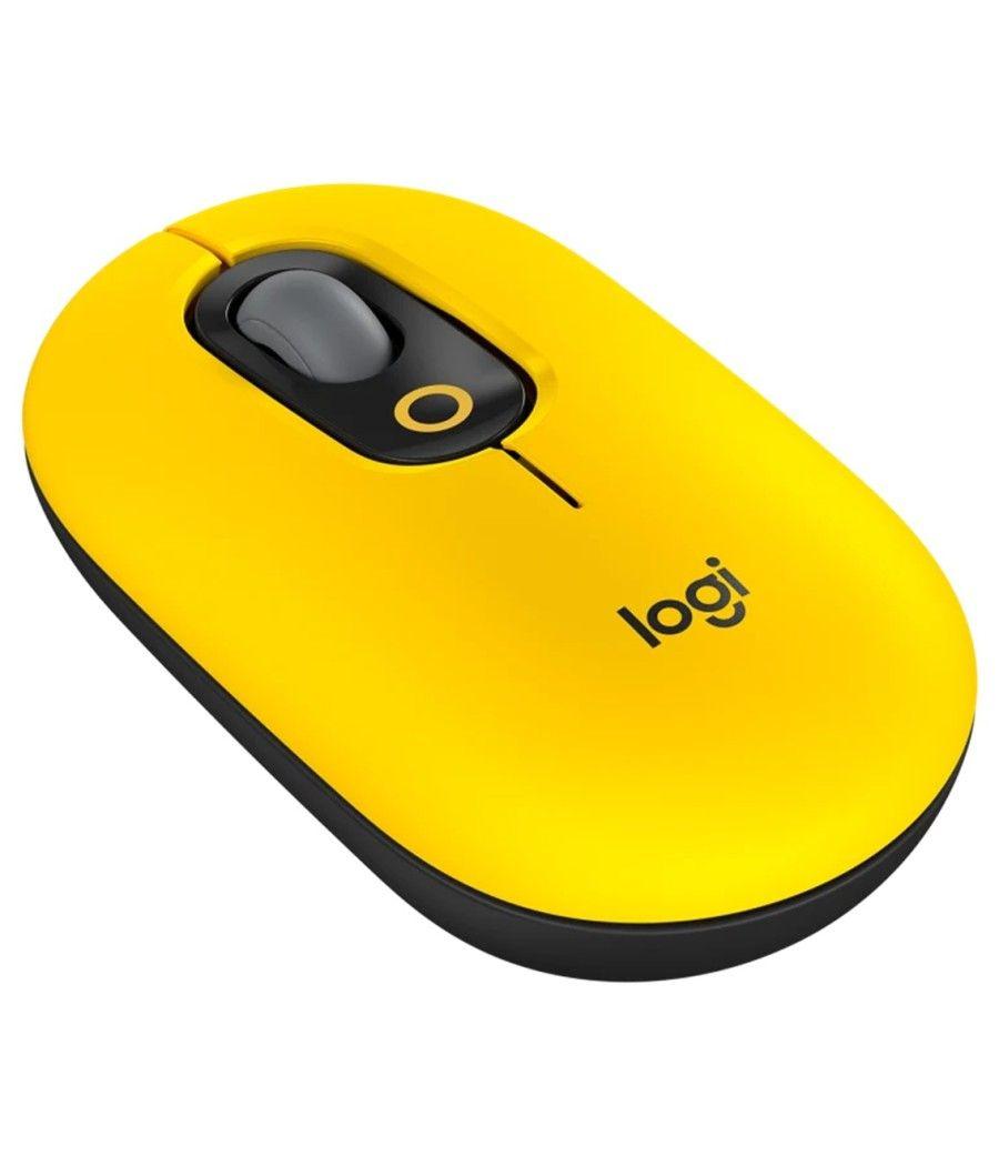 Mouse raton logitech pop mouse blast yellow wireless inalambrico - Imagen 9