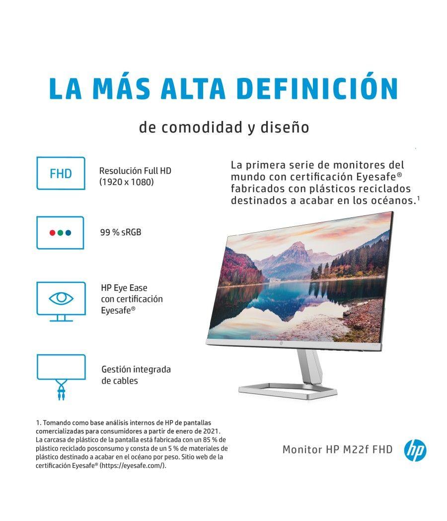 Monitor hp m22f 21.5pulgadas fhd 5ms vga - hdmi - 1920x1080 - cable hdmi incluido - Imagen 11