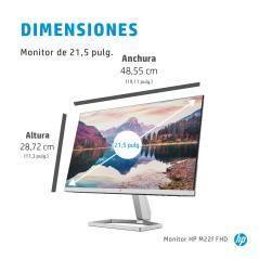 Monitor hp m22f 21.5pulgadas fhd 5ms vga - hdmi - 1920x1080 - cable hdmi incluido - Imagen 13