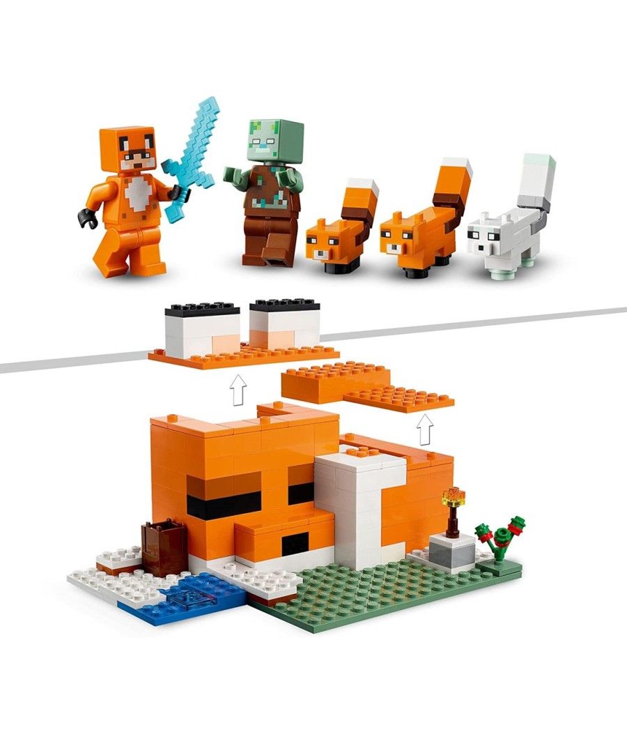 Lego minecraft el refugio - zorro - Imagen 14