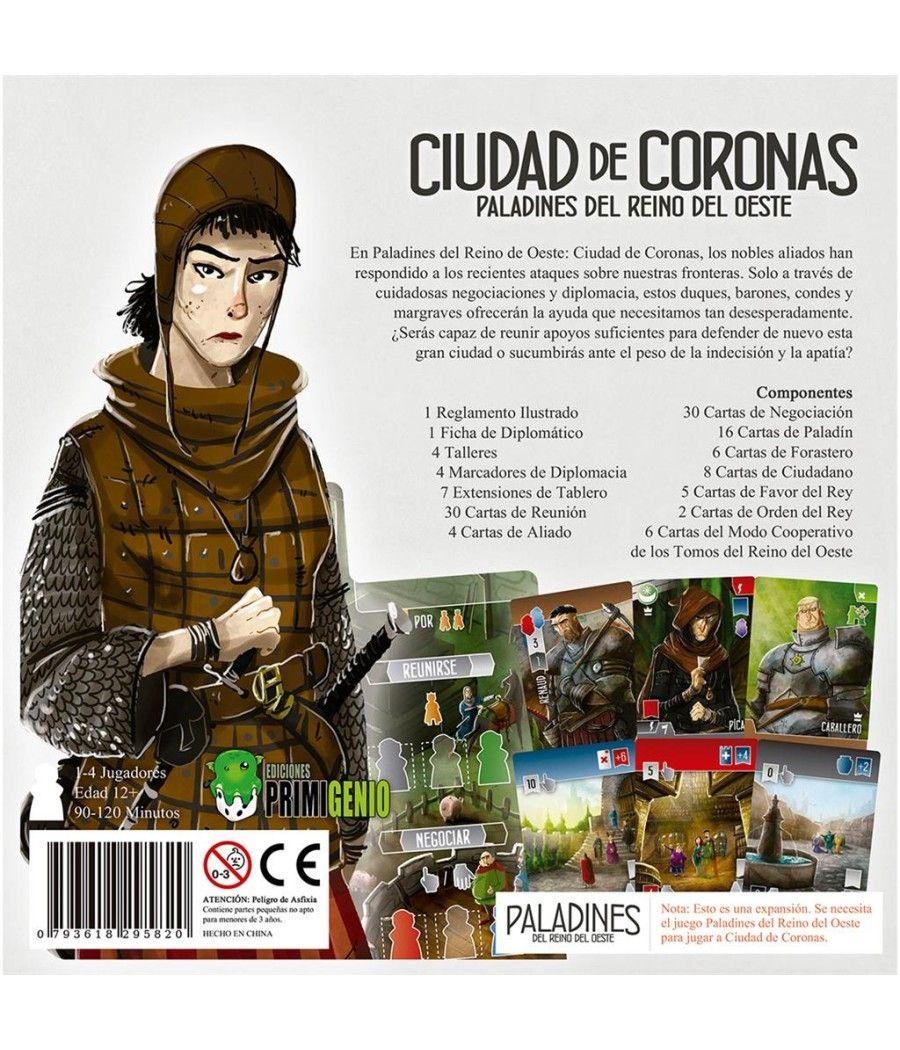 Juego de mesa paladines del reino del oeste: ciudad de coronas pegi 12 - Imagen 2