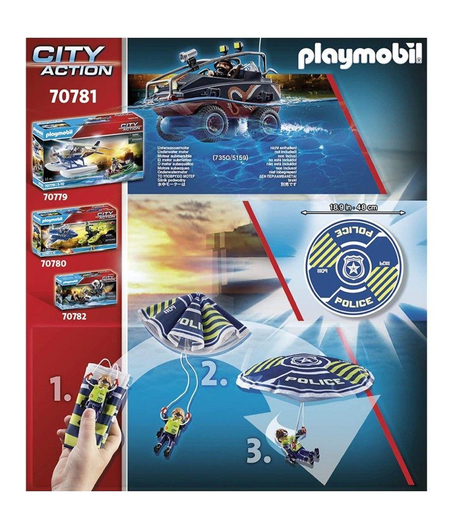 Playmobil policia paracaidas: persecucion del vehiculo anfibio - Imagen 10