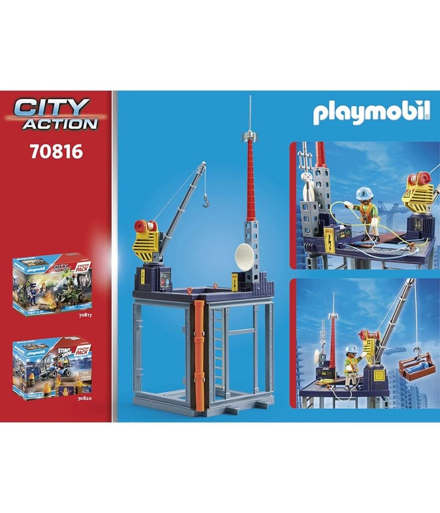 Playmobil starter pack construccion con grua - Imagen 9