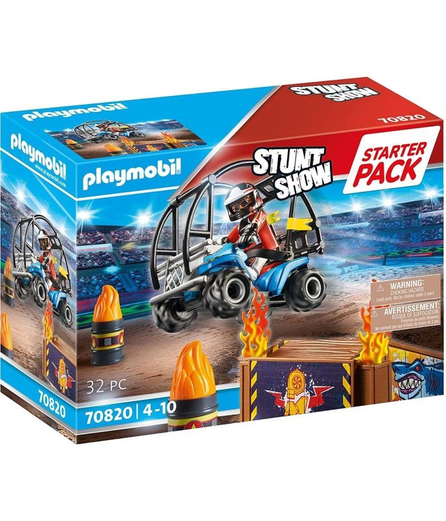 Playmobil starter pack stuntshow quad con rampa de fuego - Imagen 8