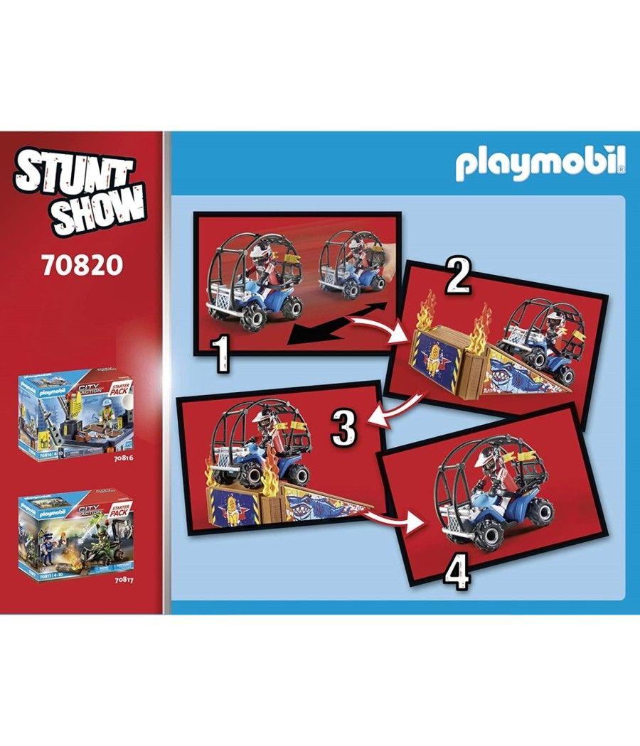 Playmobil starter pack stuntshow quad con rampa de fuego - Imagen 10