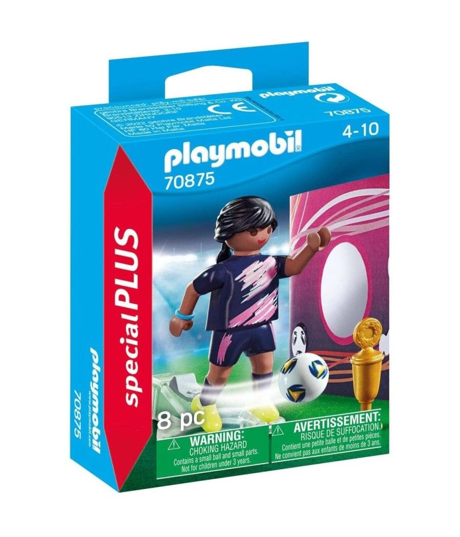 Playmobil special plus futbolista con muro de gol - Imagen 4