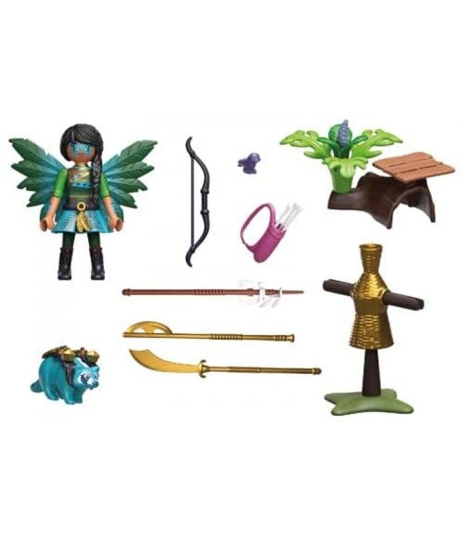 Playmobil starter pack knight fairy con mapache - Imagen 2