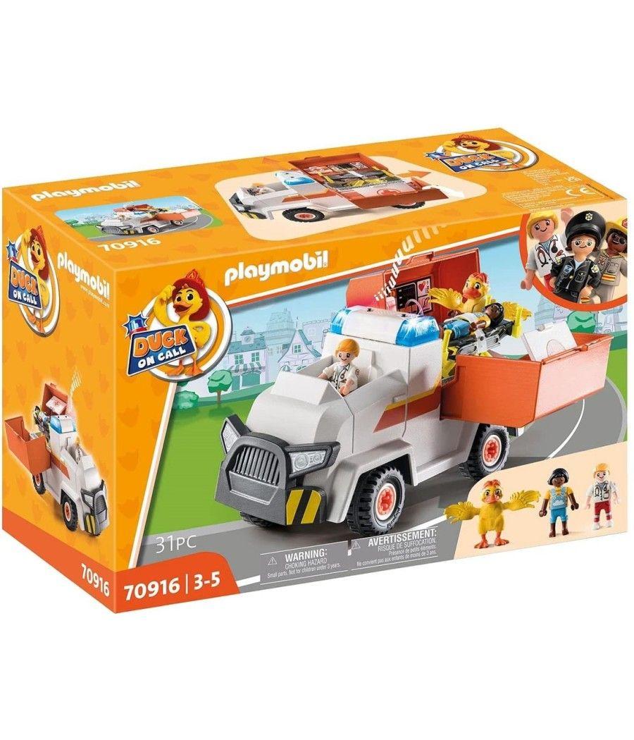 Playmobil duck on call vehiculo de emergencia ambulancia - Imagen 9