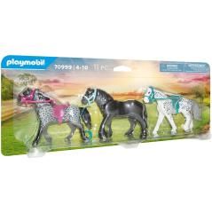 Playmobil 3 caballos: frison knabstrupper & andaluz - Imagen 4
