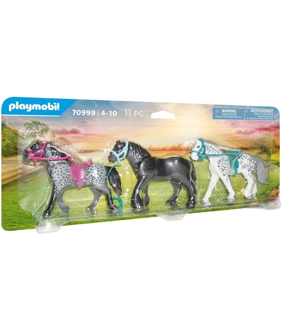 Playmobil 3 caballos: frison knabstrupper & andaluz - Imagen 4