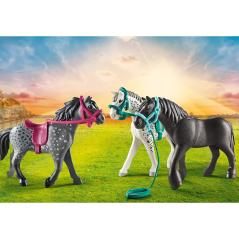 Playmobil 3 caballos: frison knabstrupper & andaluz - Imagen 5